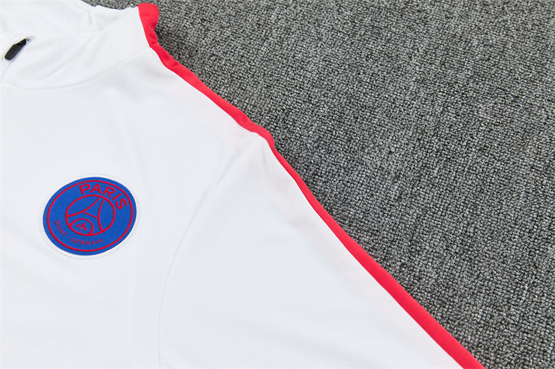 Paris Saint Germain Half-Pull Trainingspak 'Wit' 26/27 - VOLWASSENEN