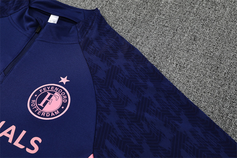 Feyenoord Half-Pull Trainingspak 'Blauw' 25/26 - VOLWASSENEN