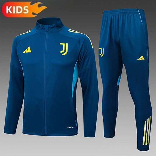 Juventus Full-zip Trainingspak 'Geel-Zwart' 25/26 - KINDEREN