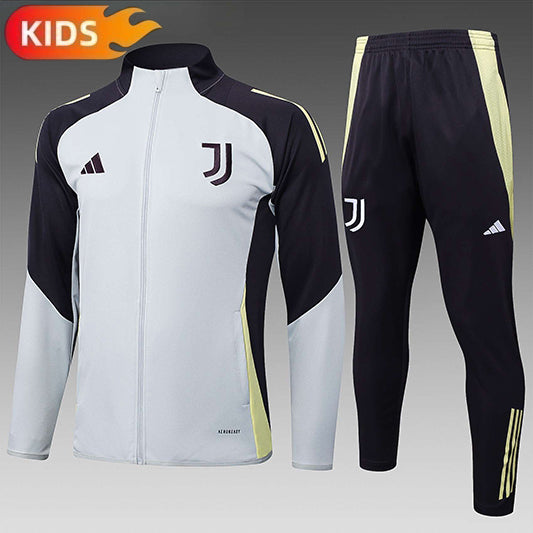 Juventus Full-zip Trainingspak 'Wit-Donkerblauw' 25/26 - KINDEREN