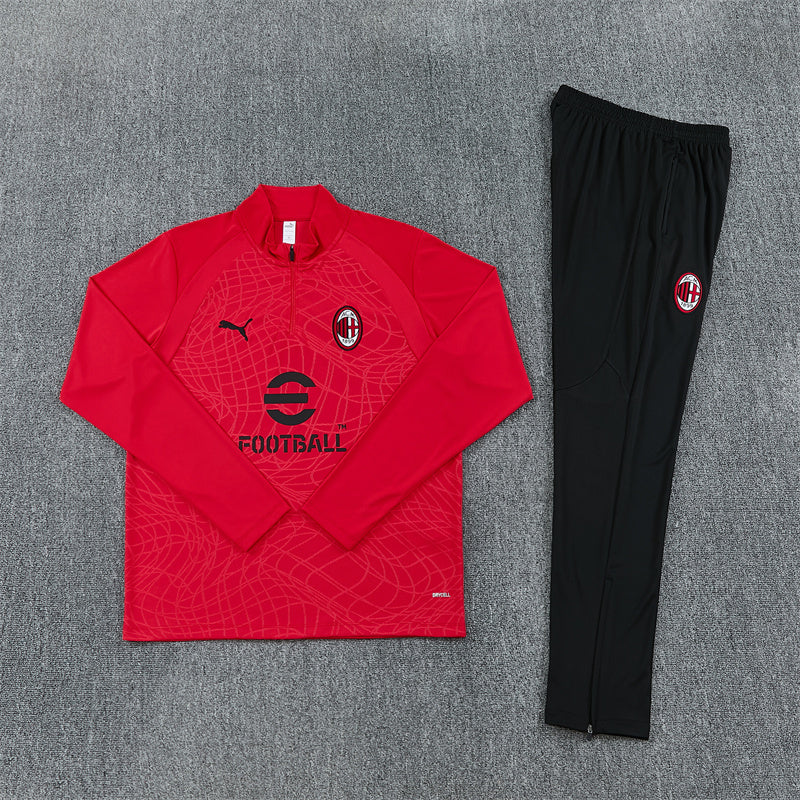 AC Milan Half-Pull Trainingspak 'Rood' 26/27 - KINDEREN