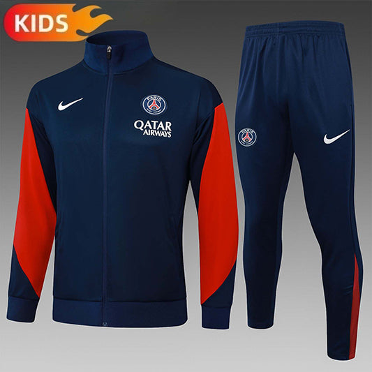 PSG Full-zip Trainingspak 'Donkerblauw-Rood' 25/26 - KINDEREN