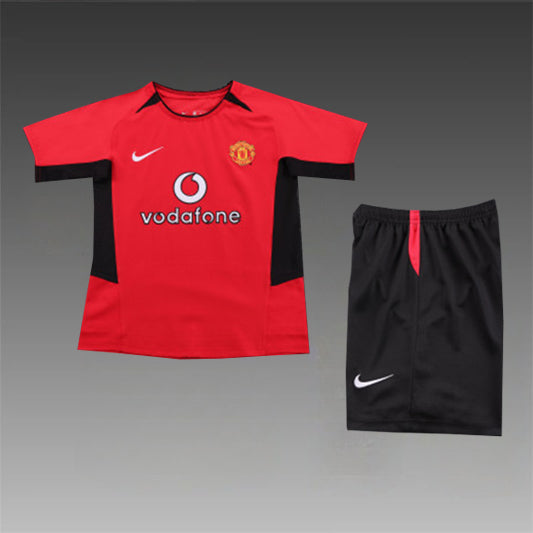 Manchester United Retro 'Thuis' Voetbalkit 02/04 - KINDEREN
