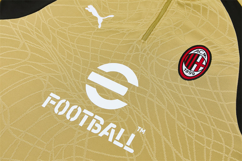 AC Milan Half-Pull Trainingspak 'Goud' 26/27 - KINDEREN