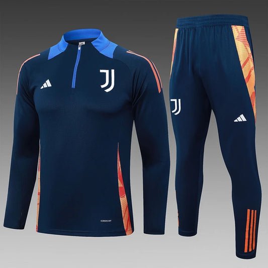 Juventus Half-Pull Trainingspak 'Blauw' - VOLWASSENEN