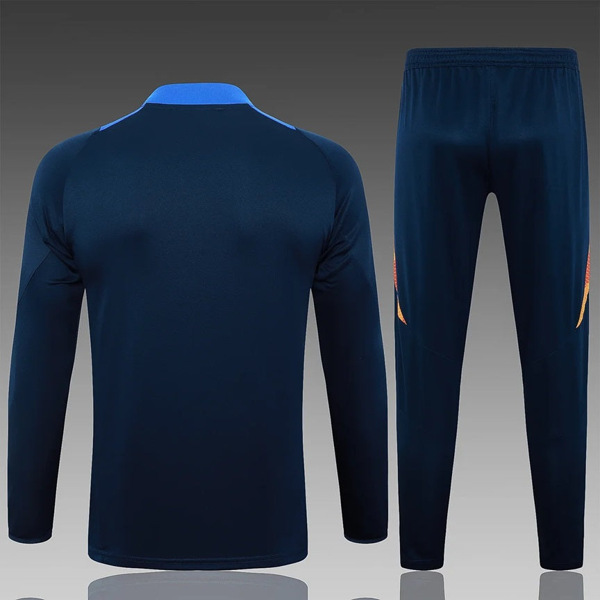 Juventus Half-Pull Trainingspak 'Blauw' - KINDEREN