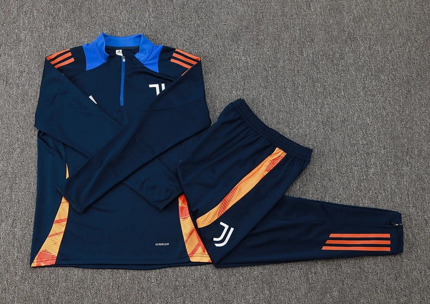 Juventus Half-Pull Trainingspak 'Blauw' - KINDEREN
