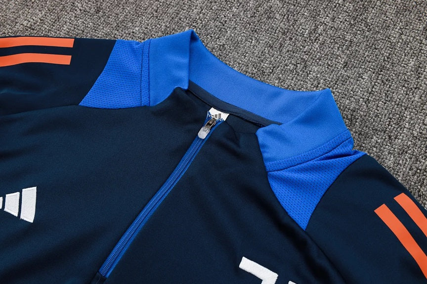 Juventus Half-Pull Trainingspak 'Blauw' - KINDEREN