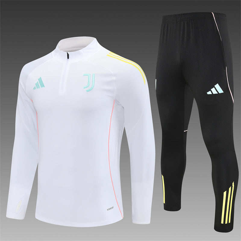 Juventus Half-Pull Trainingspak 'Wit' 25/26 - VOLWASSENEN