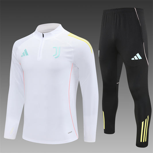Juventus Half-Pull Trainingspak 'Wit' 25/26 - VOLWASSENEN