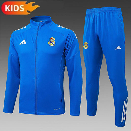 Real Madrid Full-zip Trainingspak 'Blauw' 25/26 - KINDEREN