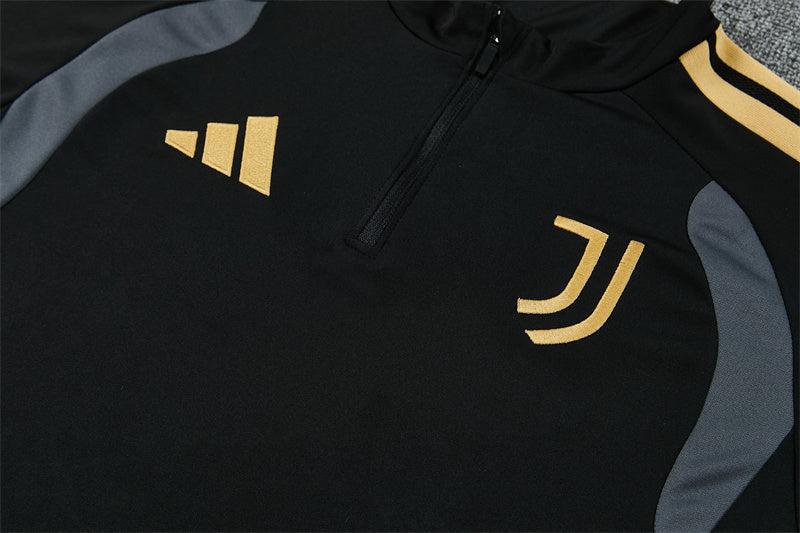 Juventus Half-Pull Trainingspak 'Zwart' 26/27 - VOLWASSENEN
