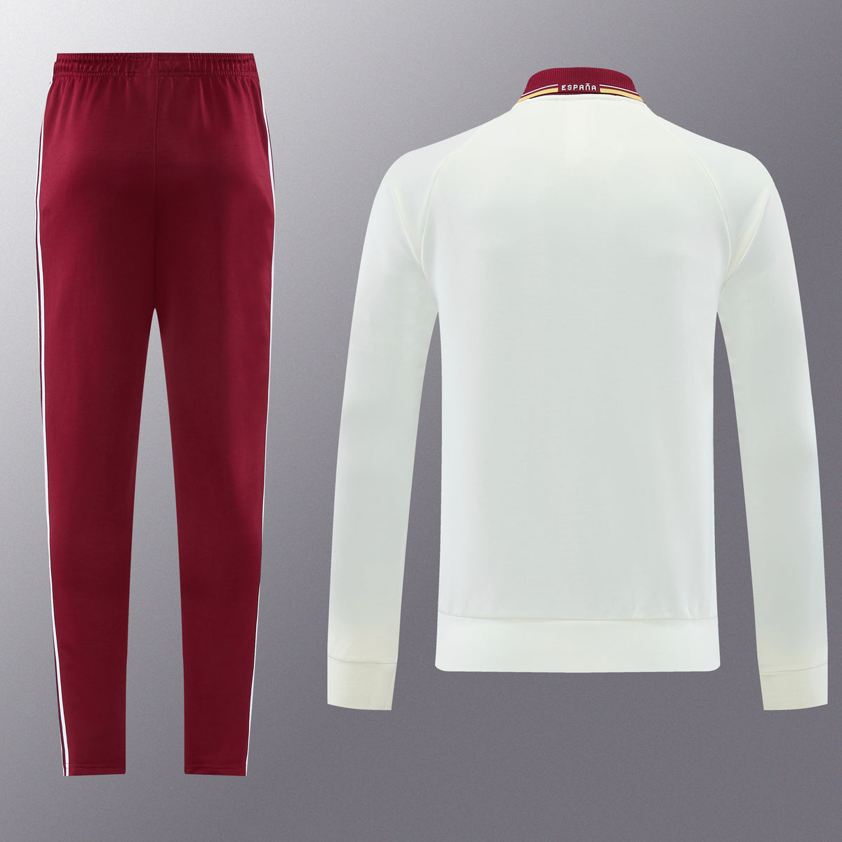Spanje Full-Zip Trainingspak 26/27 'Wit' - VOLWASSENEN