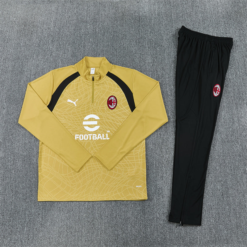 AC Milan Half-Pull Trainingspak 'Goud' 26/27 - KINDEREN