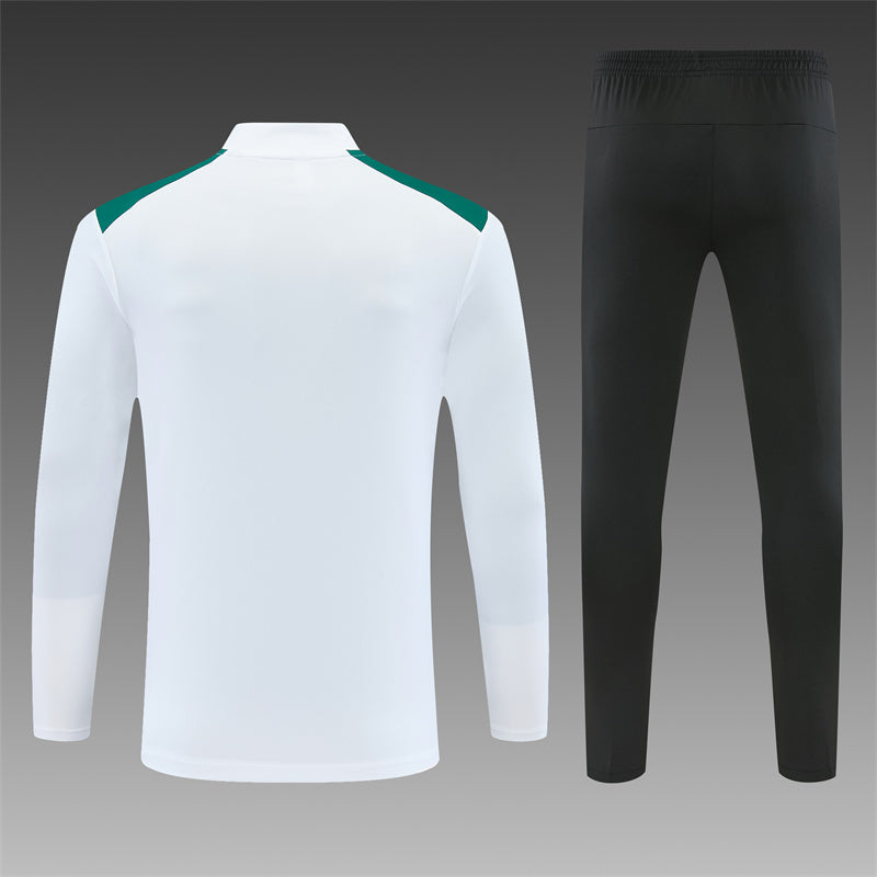 Feyenoord Half-Pull Trainingspak 'Wit-Groen' 26/27 - KINDEREN