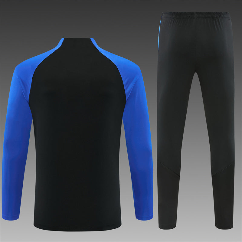 Inter Milan Half-Pull Trainingspak 'Zwart-Blauw' 26/27 - KINDEREN