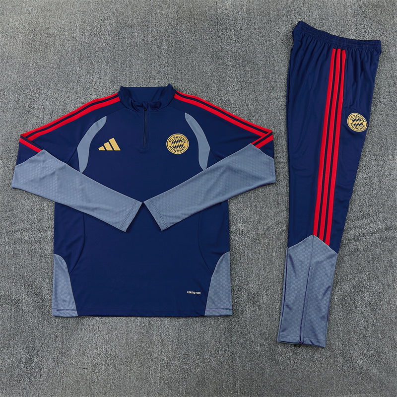 Bayern Munchen Half-Pull Trainingspak 'Blauw' 26/27 - KINDEREN