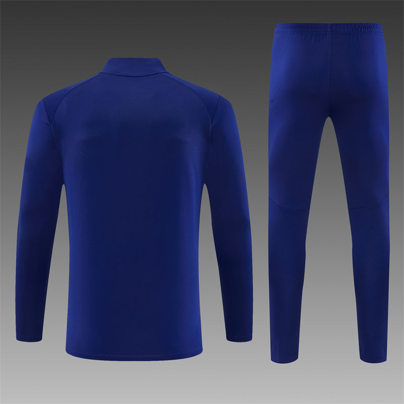 Olympique Marseille Half-Pull Trainingspak 'Koningsblauw' 26/27 - KINDEREN