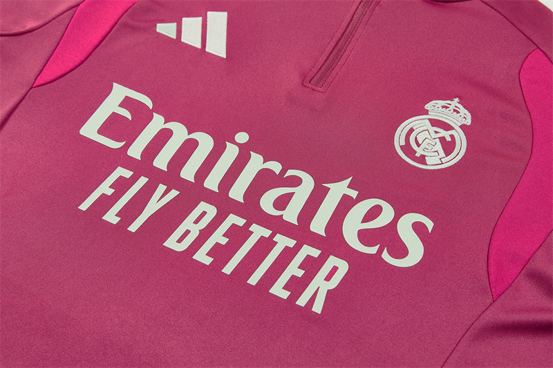 Real Madrid Half-Pull Trainingspak 'Roze' 26/27 - KINDEREN