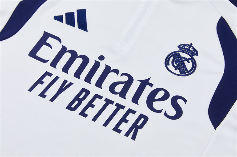 Real Madrid Half-Pull Trainingspak 'Wit' 26/27 - KINDEREN