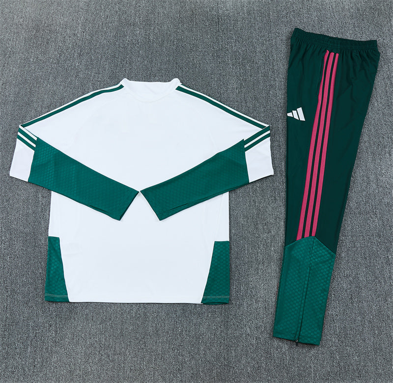 Real Madrid Half-Pull Trainingspak 'Wit-Groen' 26/27 - KINDEREN