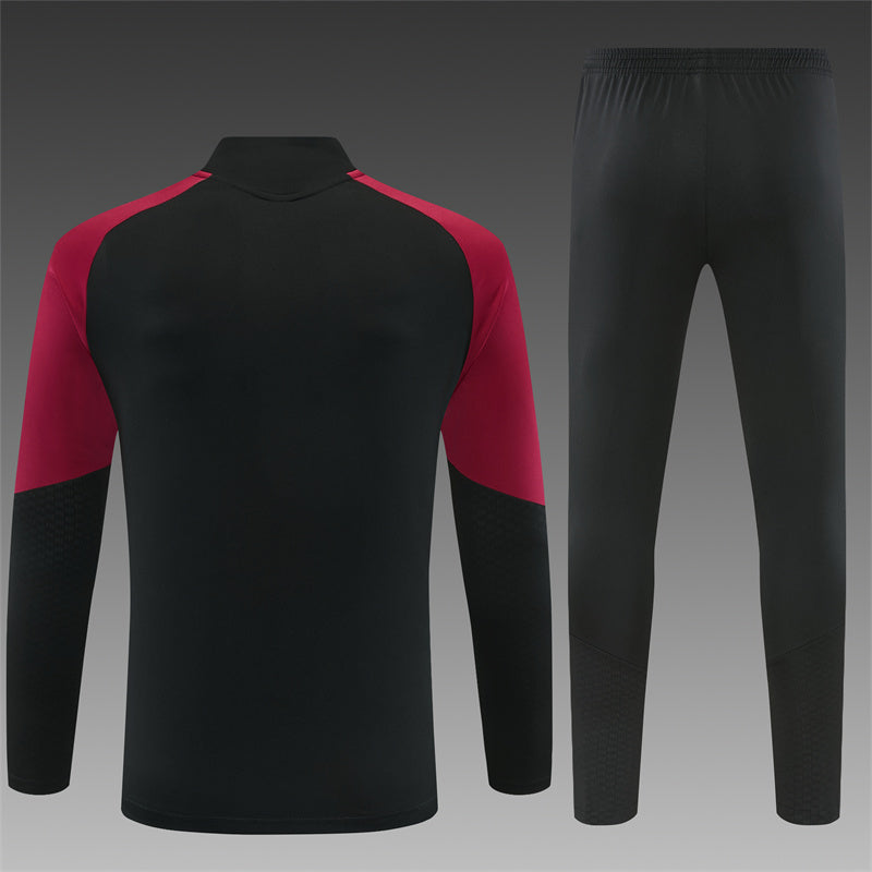 Arsenal Half-Pull Trainingspak 'Zwart-Rood' 26/27 - KINDEREN