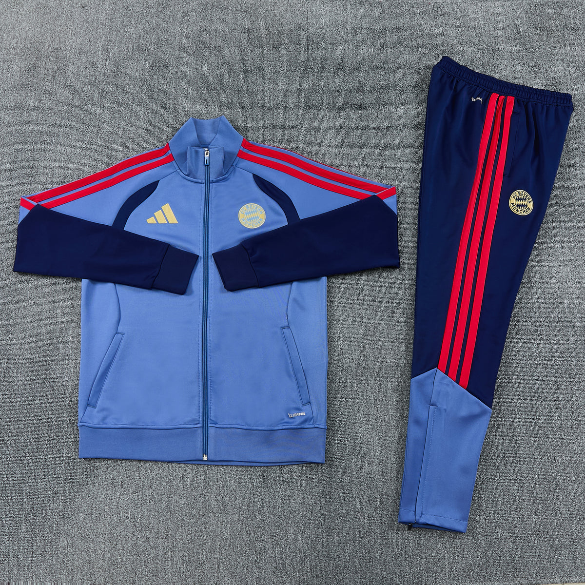 Bayern Munchen Full-Zip Trainingspak 26/27 'Blauw' - VOLWASSENEN