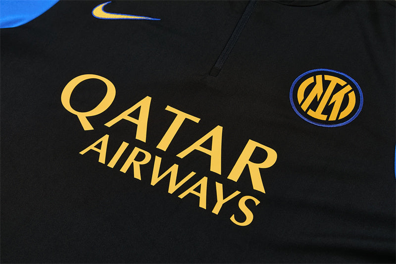 Inter Milan Half-Pull Trainingspak 'Zwart-Blauw' 26/27 - KINDEREN
