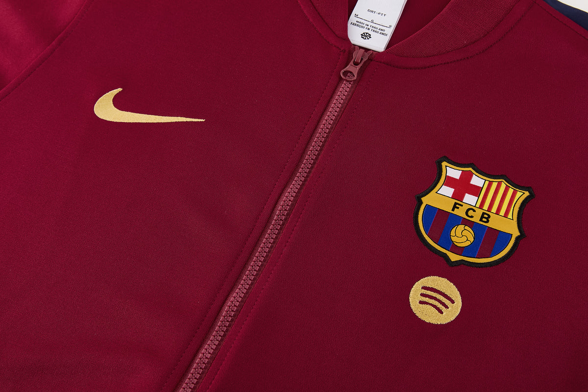 Barcelona Full-Zip Trainingspak 26/27 'Bordaux' - VOLWASSENEN