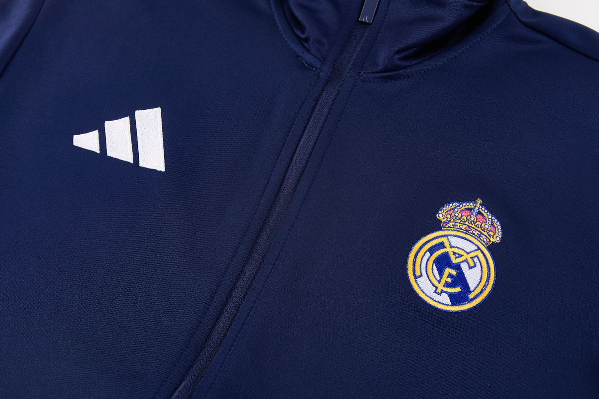 Real Madrid Full-Zip Trainingspak 26/27 'Marineblauw' - VOLWASSENEN