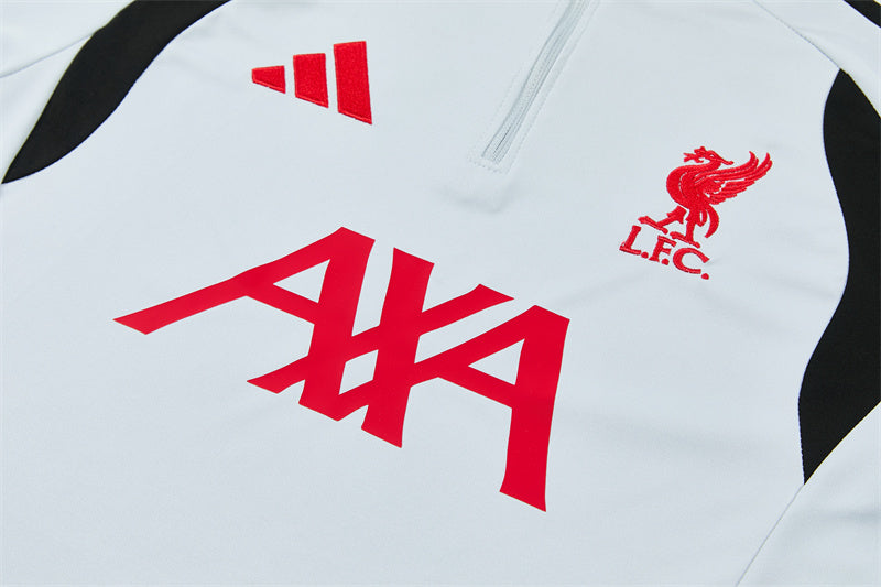 Liverpool Half-Pull Trainingspak 'Wit' 26/27 - KINDEREN
