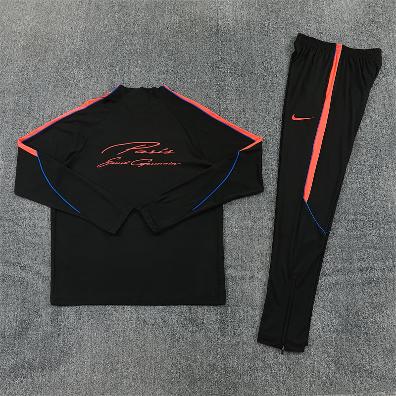 Paris Saint Germain Half-Pull Trainingspak 'Zwart' 26/27 - KINDEREN