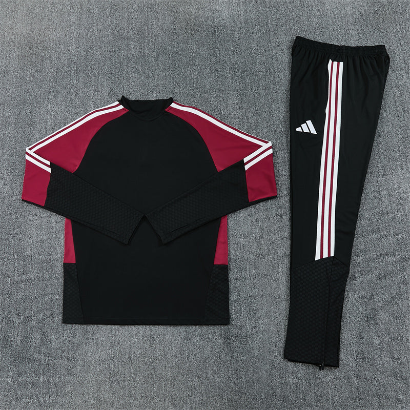 Arsenal Half-Pull Trainingspak 'Zwart-Rood' 26/27 - KINDEREN