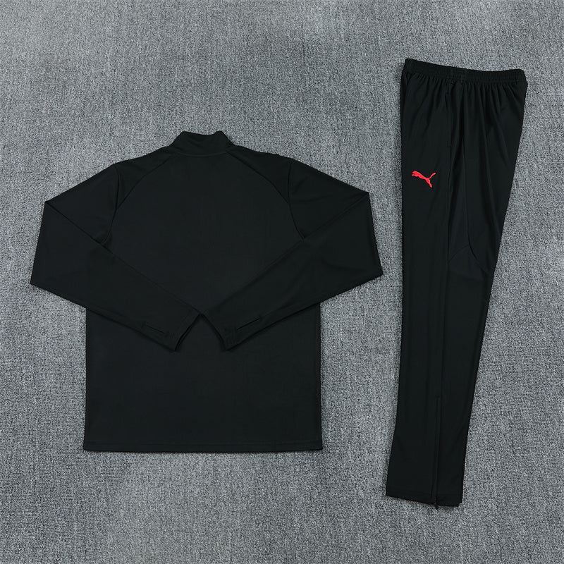 AC Milan Half-Pull Trainingspak 'Zwart' 26/27 - KINDEREN