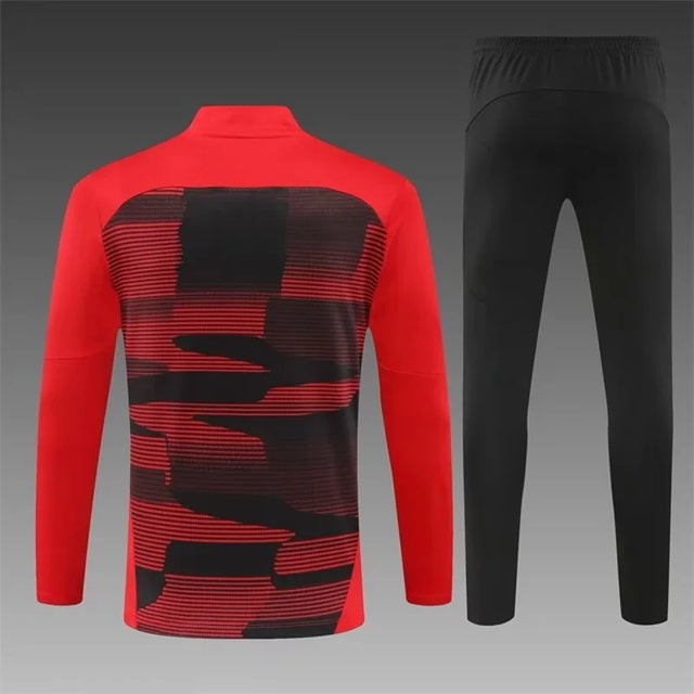 AC Milan Half-Pull Trainingspak 'Rood' - VOLWASSENEN