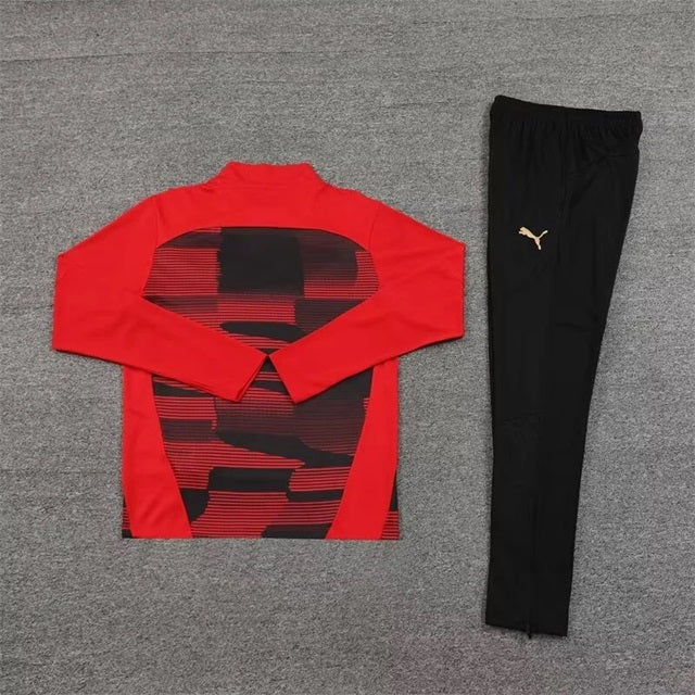 AC Milan Half-Pull Trainingspak 'Rood' - VOLWASSENEN