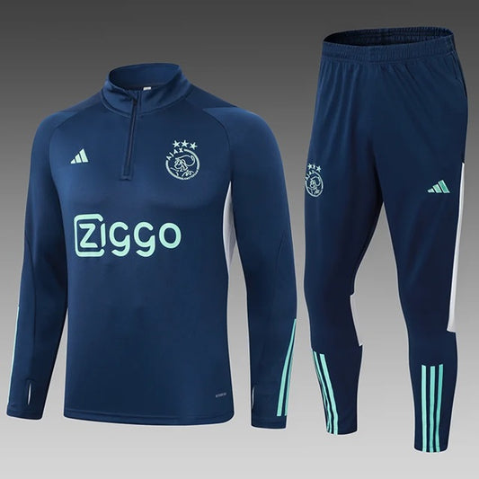Ajax Half-Pull Trainingspak 'Blauw' - VOLWASSENEN
