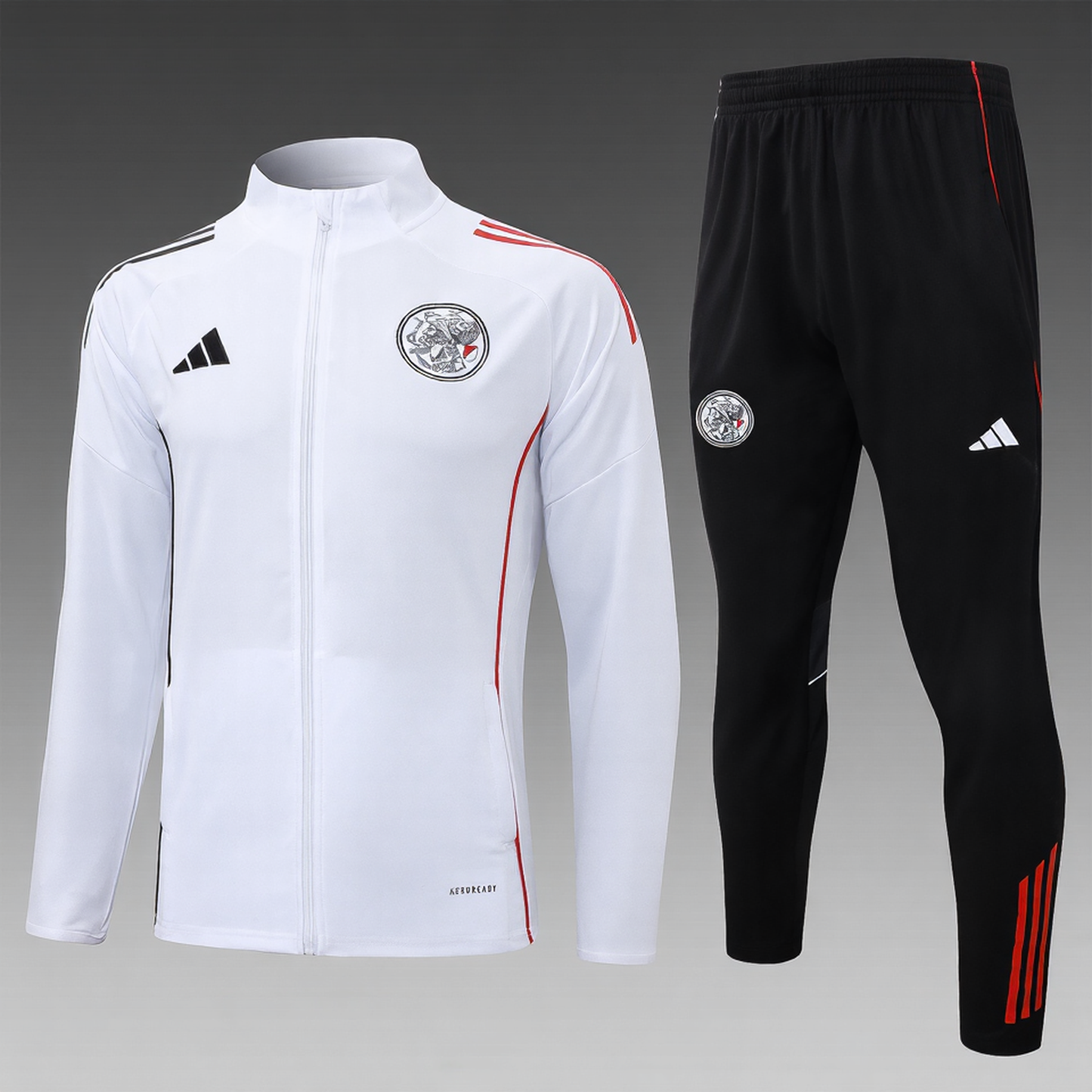 Ajax Full-zip Trainingspak 'Wit' 25/26 - VOLWASSENEN