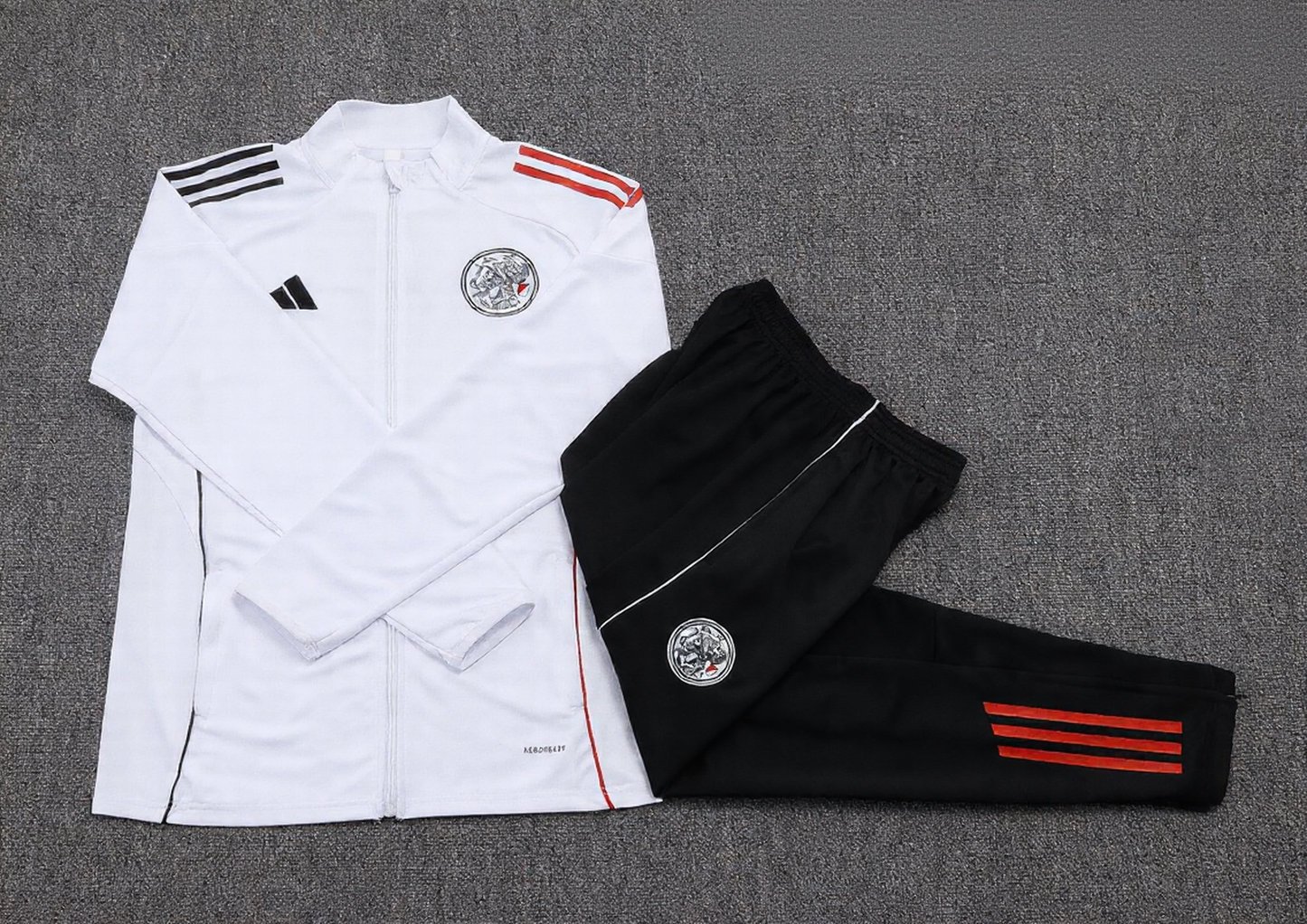 Ajax Full-zip Trainingspak 'Wit' 25/26 - KINDEREN