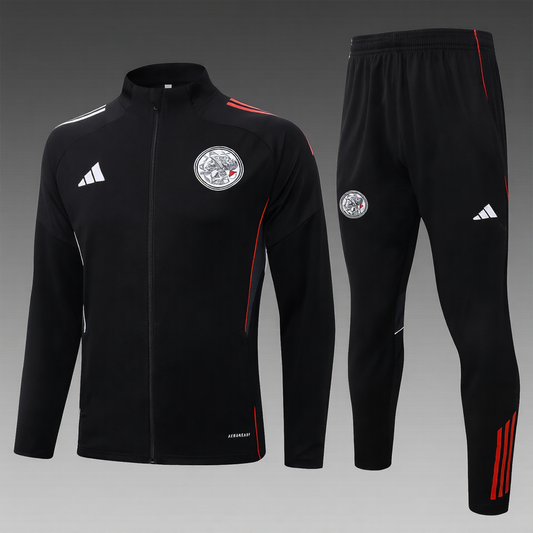 Ajax Full-zip Trainingspak 'Zwart' 25/26 - VOLWASSENEN