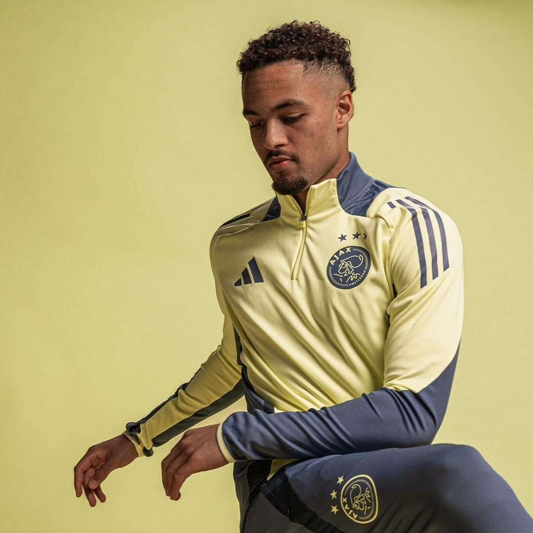 Ajax Half-Pull Trainingspak 'Geel-Grijs' - VOLWASSENEN