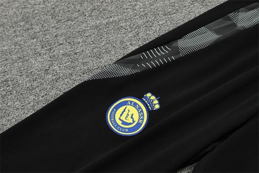 Al Nassr Half-Pull Trainingspak 'Zwart' - KINDEREN