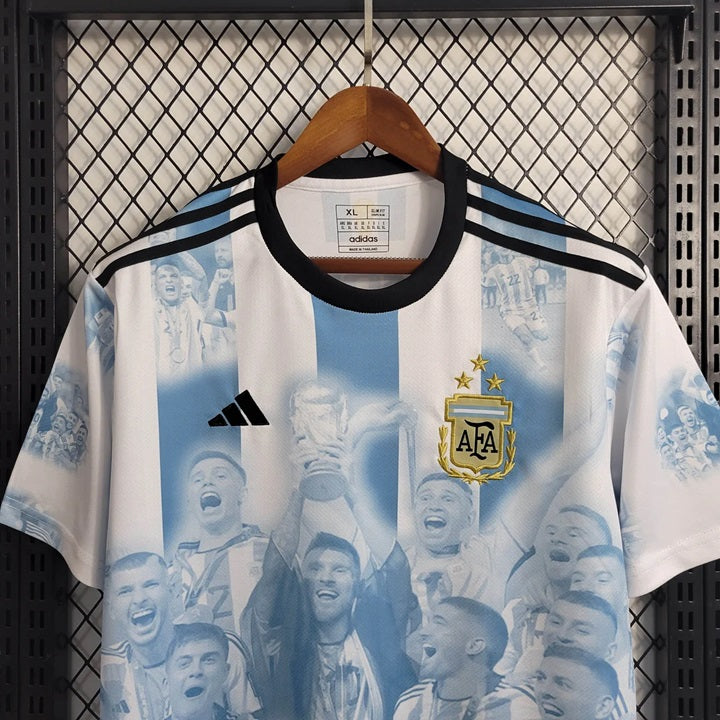 Argentinie Champions Edition Voetbalshirt 2022 - VOLWASSENEN