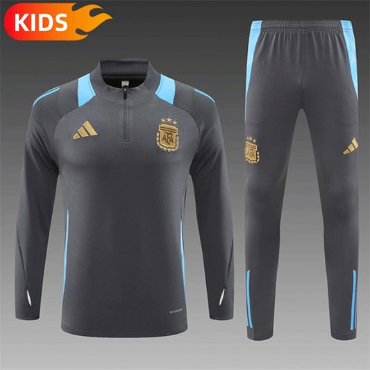 Argentie Half-Pull Trainingspak 'Grijs' - KINDEREN
