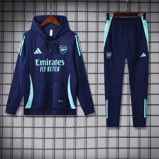 Arsenal Hooded Trainingspak 'Blauw' - VOLWASSENEN