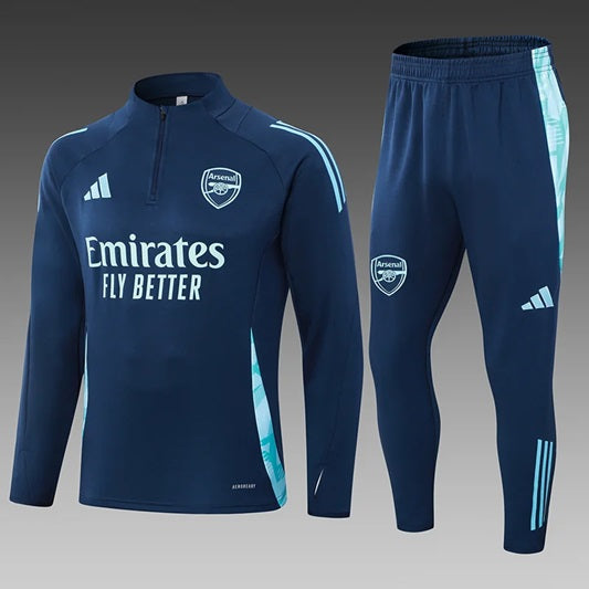 Arsenal Half-Pull Trainingspak 'Blauw' - VOLWASSENEN