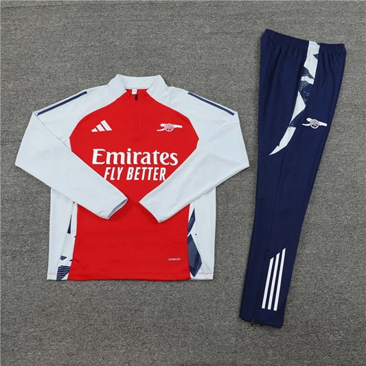 Arsenal Pull-Zip Trainingspak 'Rood' - KINDEREN