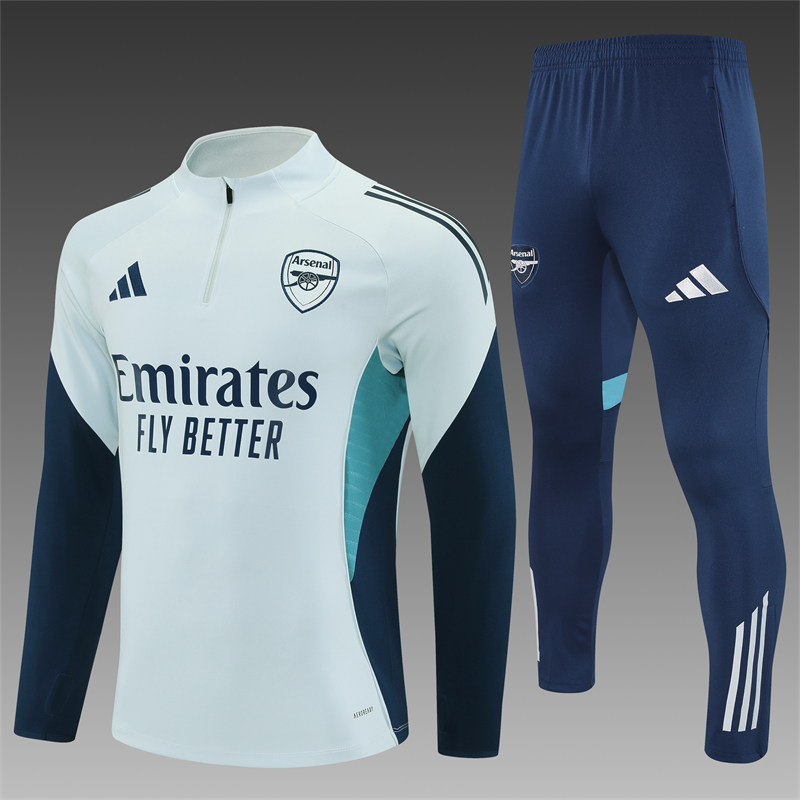 Arsenal Half-Pull Trainingspak 'Wit' 25/26 - VOLWASSENEN