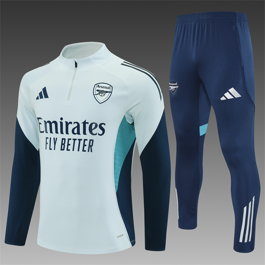 Arsenal Half-Pull Trainingspak 'Wit' 25/26 - VOLWASSENEN