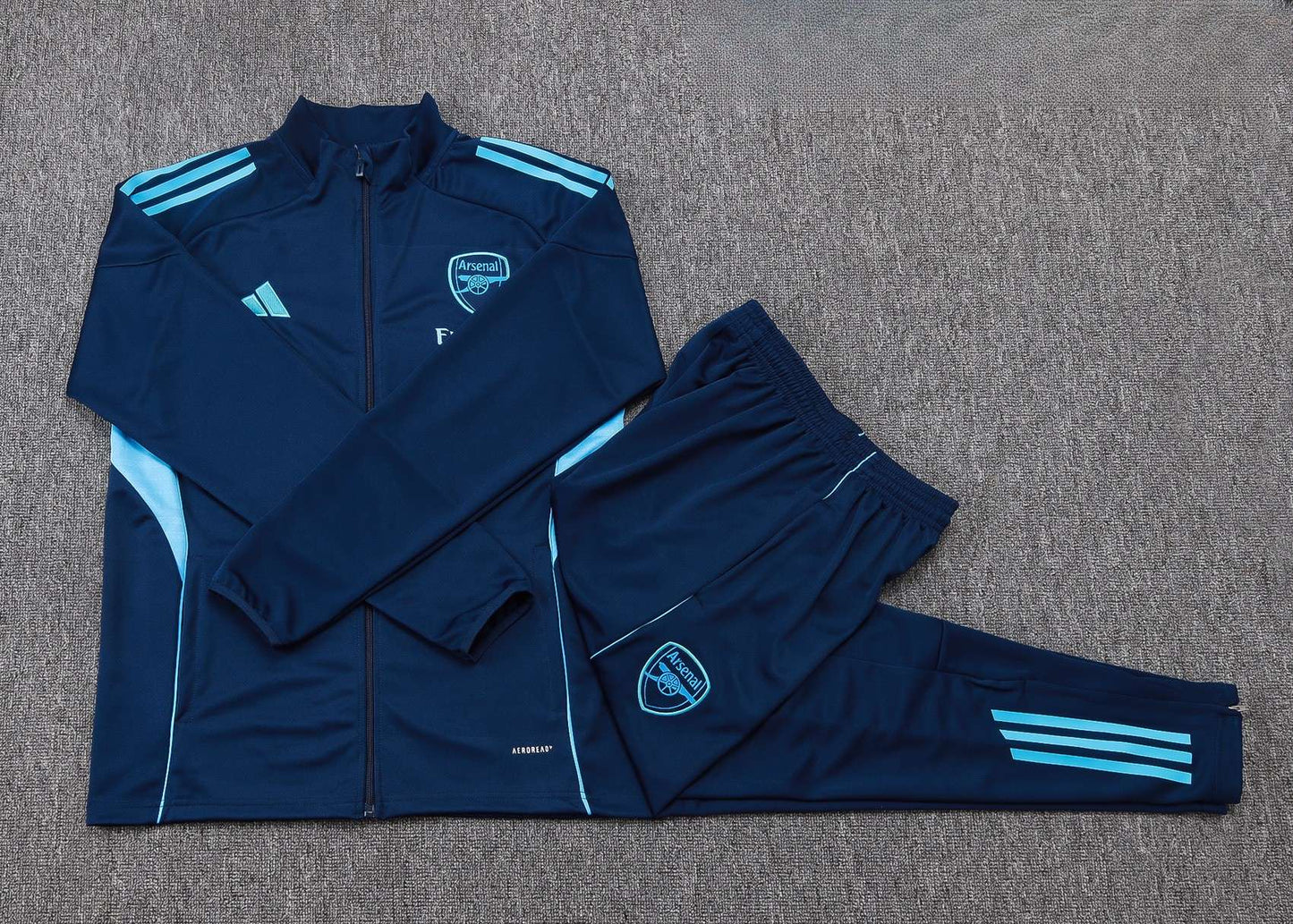 Arsenal Full-zip Trainingspak 'Donkerblauw' 25/26 - VOLWASSENEN